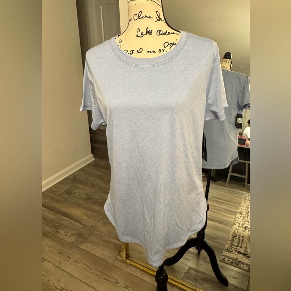 Eddie Bauer Soft Blue Short Sleeve Tee